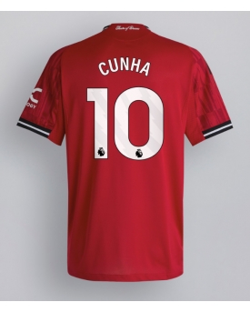 Billige Fotballdrakt Manchester United Matheus Cunha #10 Replika Hjemmedrakt 2025-26 Kortermet Billige Fotballdrakt Manchester United Matheus Cunha #10 Replika Hjemmedrakt 2025-26 Kortermet